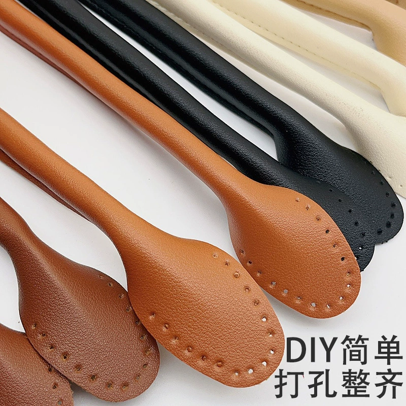 Оптовая PU кожа сумка с основной прострочкой масло краёв кожаный обертки handbag аксессуары держатель руки можно сшить вручную