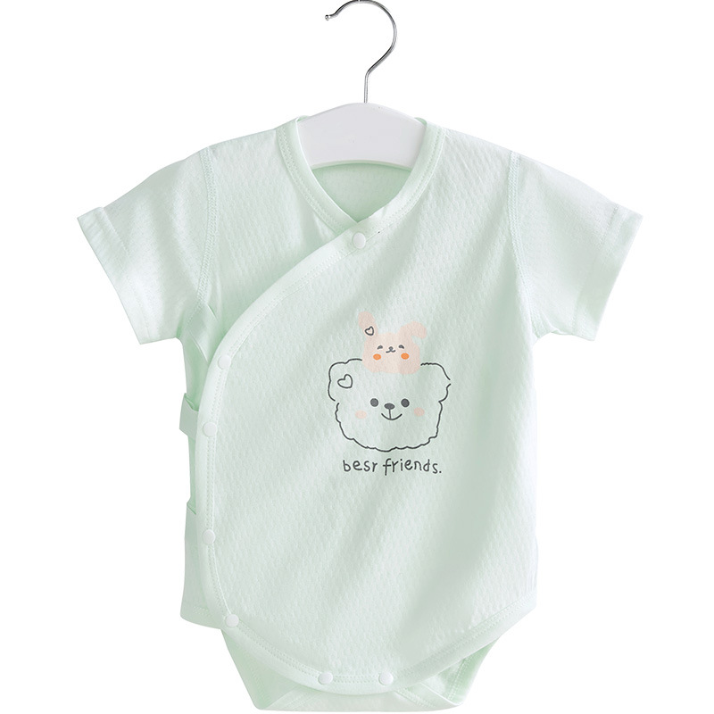 Bebé mono verano hombres y mujeres triángulo mameluco recién nacido Ropa niños de manga corta funda delgada Bebé Ropa de verano
