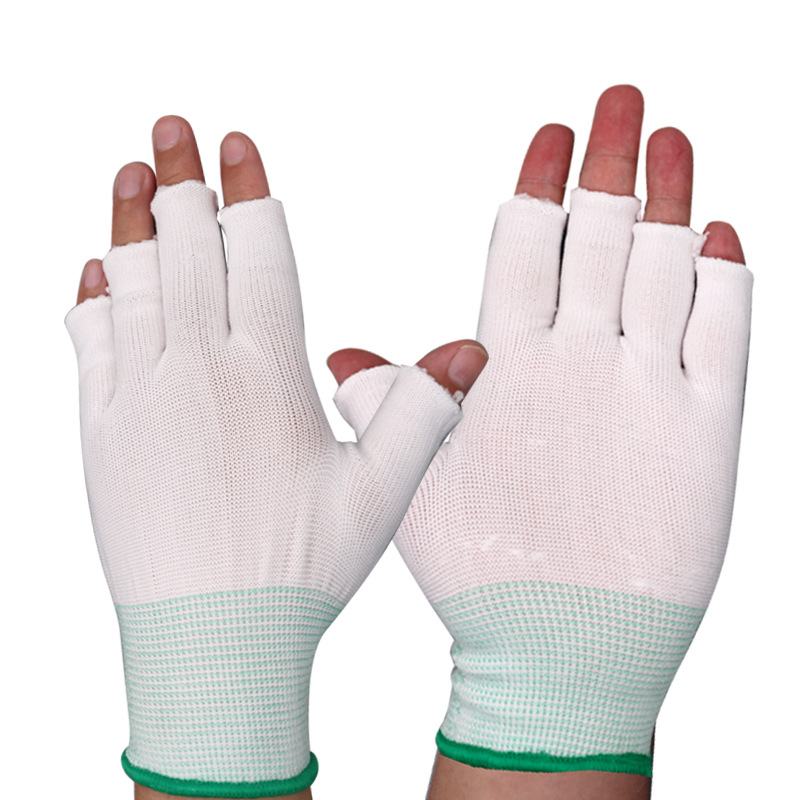 Half-finger safety elastic touch screen gloves, 2-finger/3-finger picking gloves for men and women, 5-finger/fully open finger gloves, wholesale