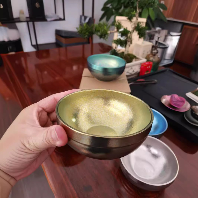 純チタン茶碗二重真空断熱抗菌新鮮保持卸売りプレゼントカラーチタン碗食器ピクニック屋外家庭用|undefined