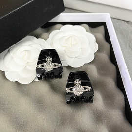 韩版东大门气质复古抓夹潮流时尚西太后土星镶钻款发抓高马尾发卡