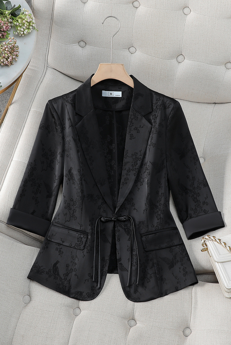 Abbigliamento da donna Giacca da abito di alta qualità 2024 Giacca da abito sottile casual slim fit in stile occidentale estiva_voghion.com