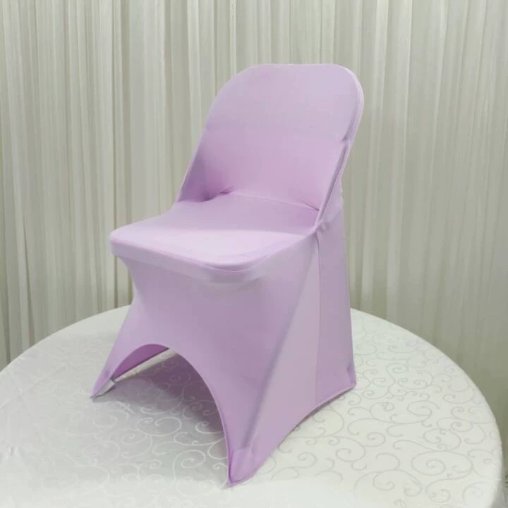 Foreign trade thickened elastic folding chair cover, hotel wedding one-piece chair cover, outdoor wedding elastic chair cover