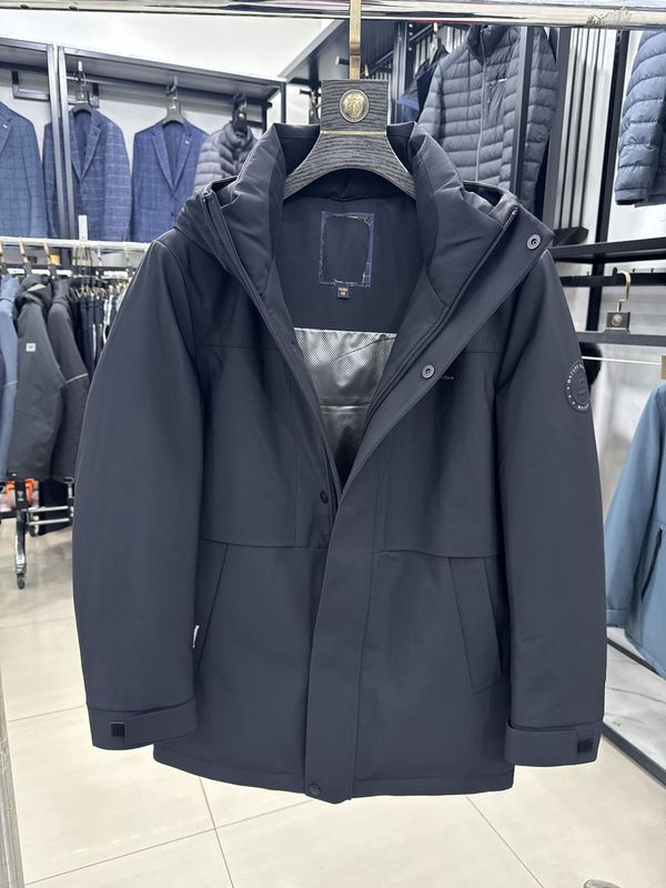 【海家】冬款 鸭绒工装连帽工装风 连帽舒适撞色字母羽绒服4Y050A|undefined