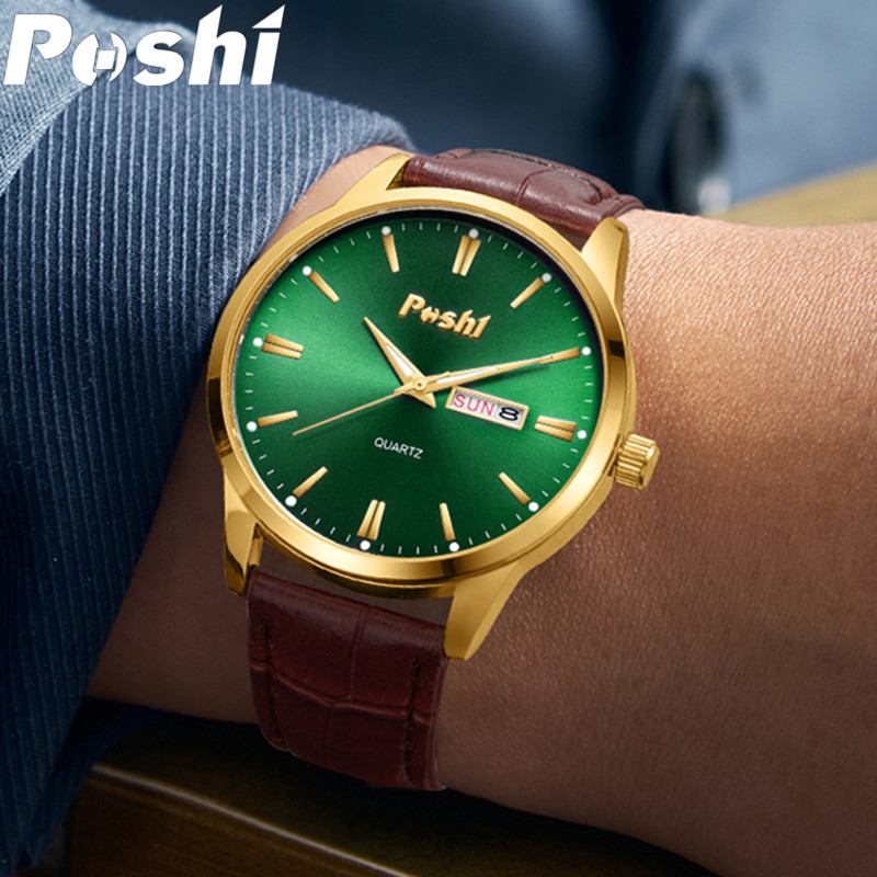 Reloj de marca POSHI al por mayor reloj de cuarzo de comercio exterior transfronterizo TikTok popular negocio impermeable reloj de hombre