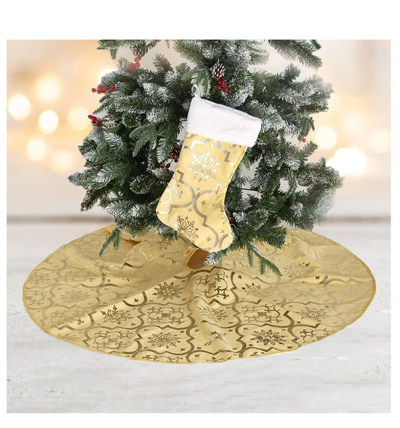 Gold Christmas Tree Skirt