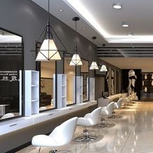 理发店吊灯工业风美发灯个性火锅店超亮美甲店发廊led灯哇噢家具