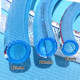 The inner diameter of snakeskin tube is 8mm (wall thickness is 2mm) blue and white