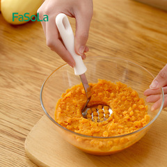 Fasola Potato Masher Pressure Tool Household Stainless Steel Food Masher Baby Food Tool Pulverizer