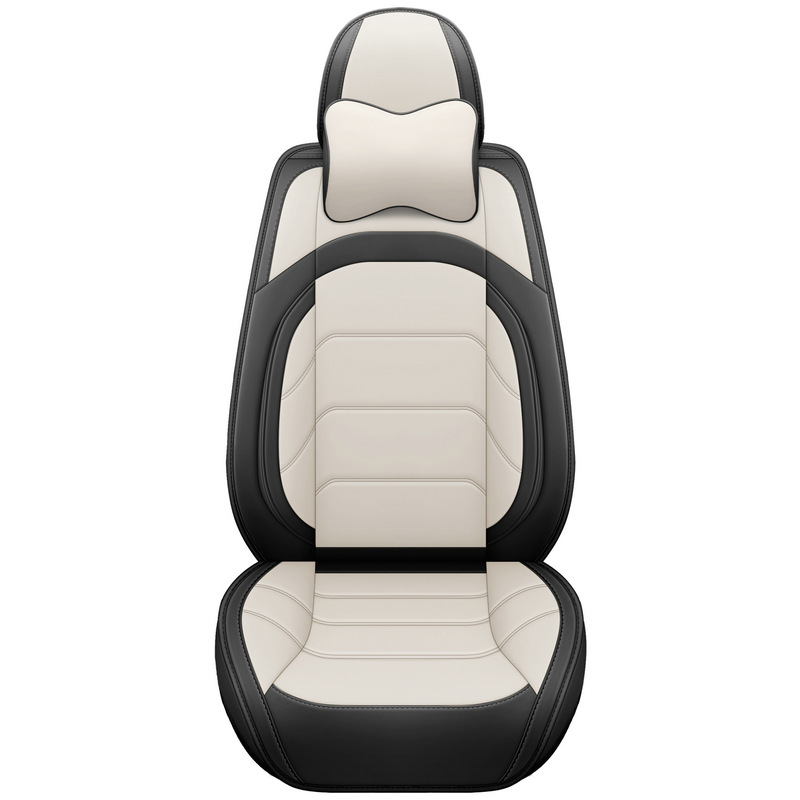Five-Seat Car Seat Cushions, Fully Enclosed, Suitable for All Seasons, Full Leather Car Seat Covers, Wear-Resistant and Dirt-Resistant Leather Car Seat Cushions