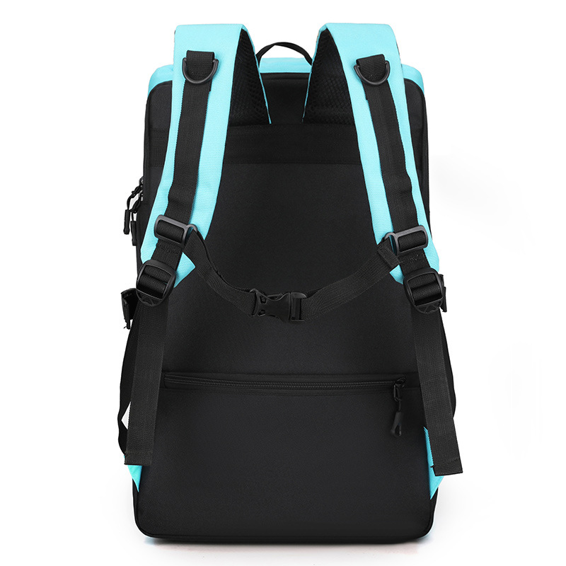 Badminton bag with independent shoe compartment, dual-shoulder tennis bag, logo-printed large-capacity sports bag