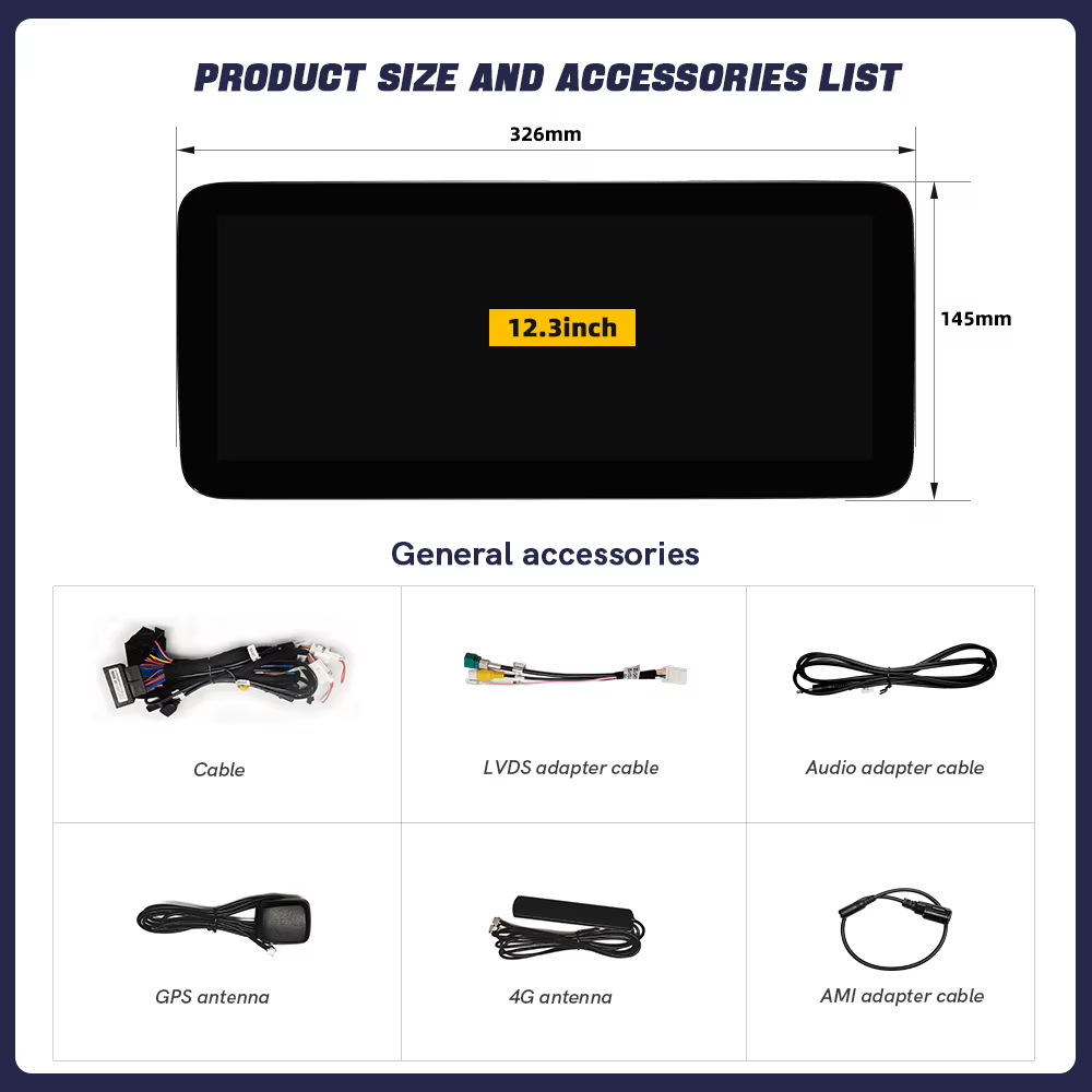 Suitable for Mercedes-Benz B GLA W246 2012-2018 NTG4.5 NTG5.0 in-car central control large screen all-in-one machine