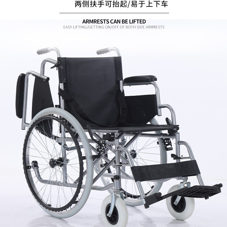 silla de ruedas manual plegable scooter ligero para personas mayores discapacitadas portable portable carro de ruedas