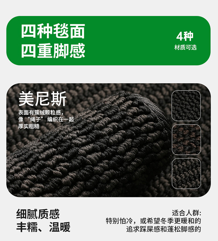 Suitable for Audi Tpe Car Floor Mats A6La4Lq5La3A5La7L Two- and Three-Box Models Q3Q6Lq5Q7Q8 Car Floor Mats E