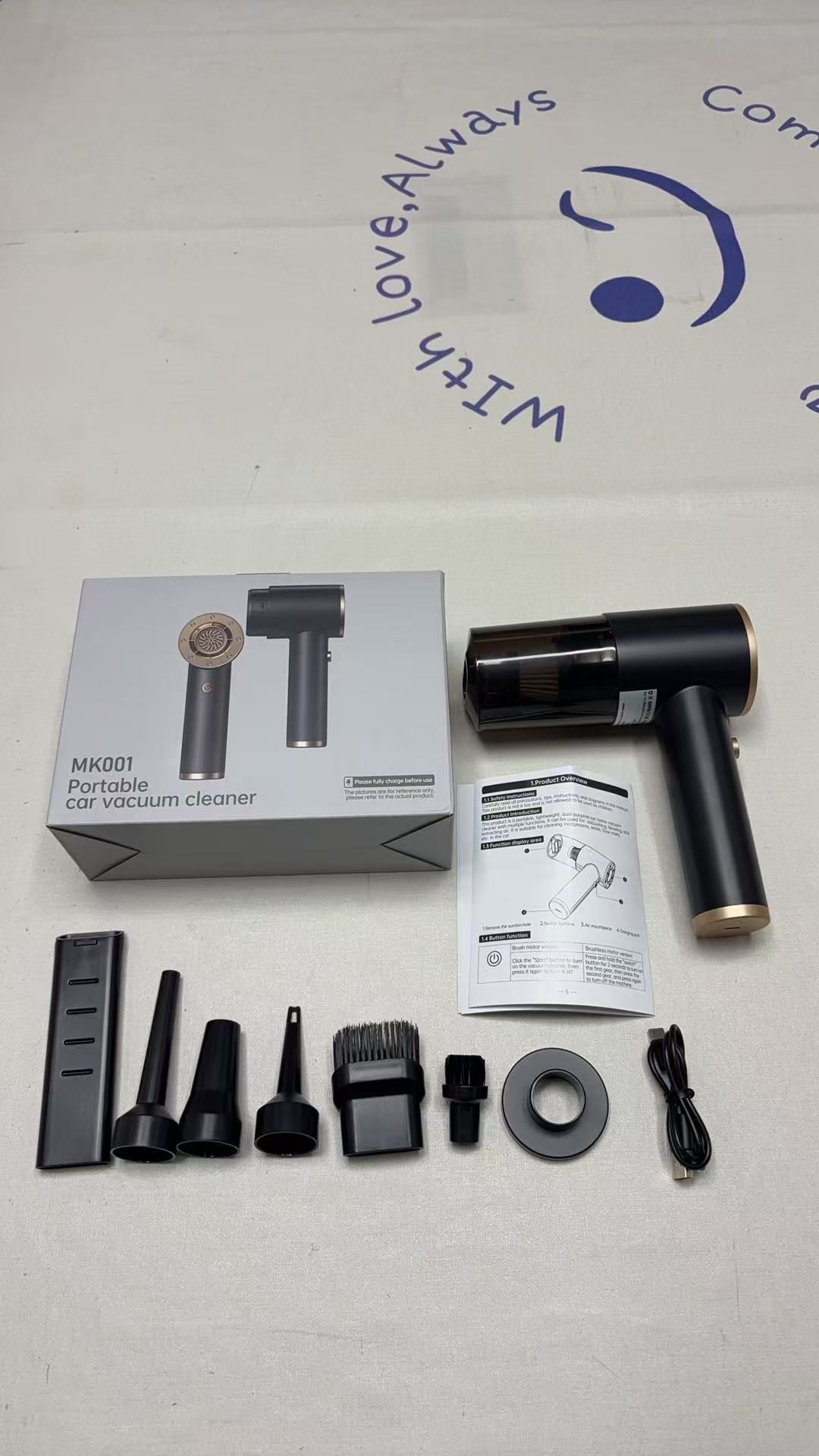 중립 MK001 브러시 진공 청소기 진한 녹색