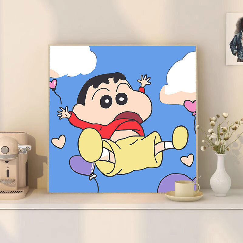 スポンジ・ボブ デジタル油絵 DIY 漫画アニメ 子供向け 手塗り装飾画 置物 環境に優しい|undefined