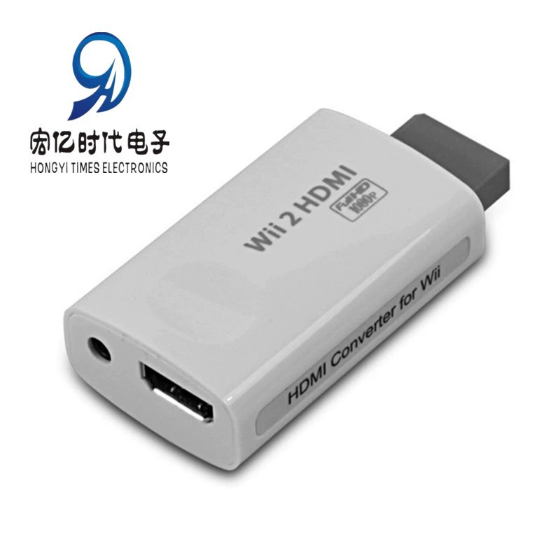 Популярный HD-конвертер прямые продажи завода Wii2HDMI HDOutput 1080P/WII к HDMI-конвертер