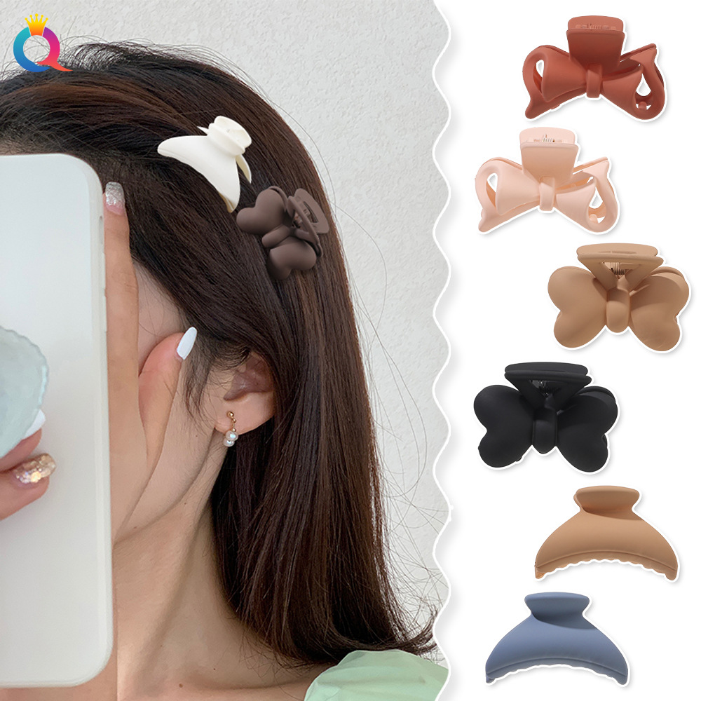 Simple Style Moon Bow Knot Plastic Hair Claws 1 Piece display picture 4