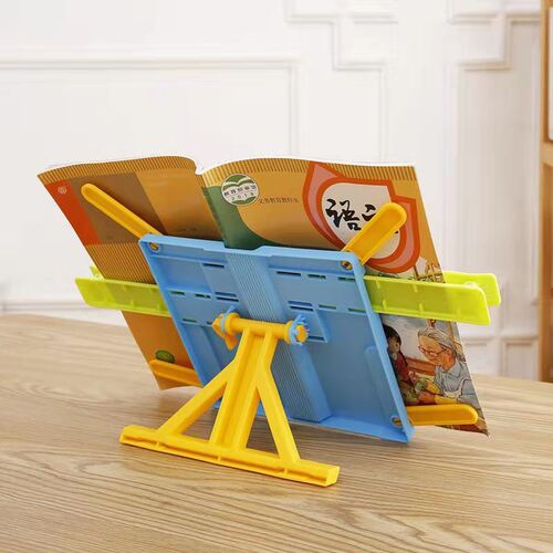 Reading rack folding reading bookshelf children's reading anti-myopia rack student textbook reading stand desktop book clip rack