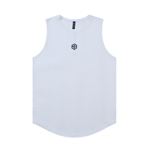 Men's Casual Printed Sports Vest | 100% Cotton Moisture-Wicking Basketball Top | Fitness Training Gear | Quick-Dry, Sleeveless Running Shirt