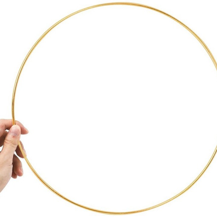 Anillo de hierro de metal Garland decoración Dream Catcher campanas de viento círculo Garland círculo grande más soldadura anillo de hierro grande