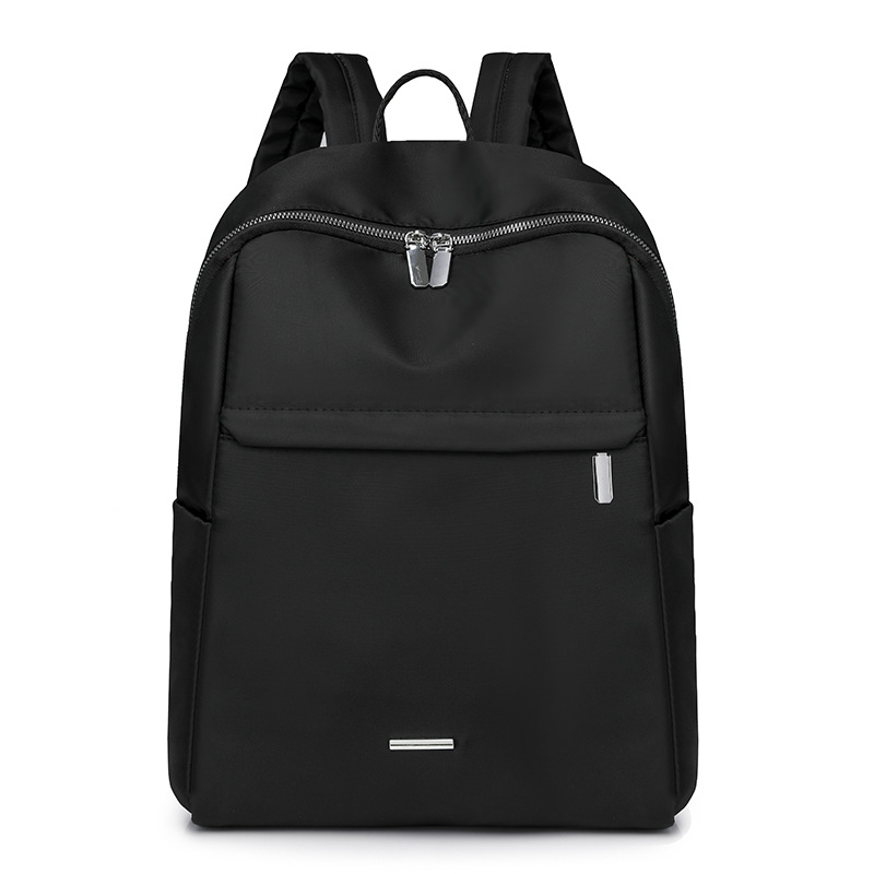 2025 nueva mochila de nailon para mujer, mochila de gran capacidad, simple y de moda, estudiante universitario, mochila escolar ligera a prueba de salpicaduras de agua