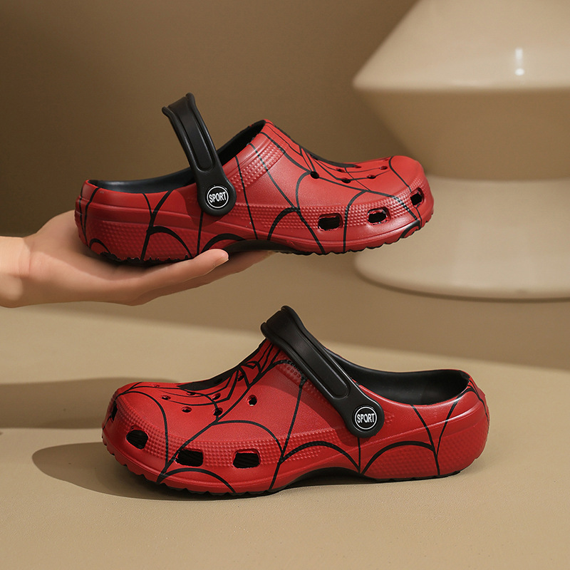 [Trendy American Style] FxwzLee 2026 Summer Soft and Lightweight Casual Clogs, Spider-Man Sandals for Men and Women