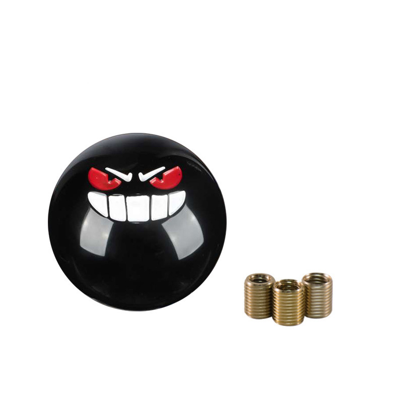 New Cross-Border Devil Expression Jdm Car Modified Gear Shift Knob Interior Gear Lever Universal Gear Shift Ball