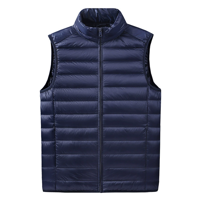 Light and thin keep warm vest with down, jacket