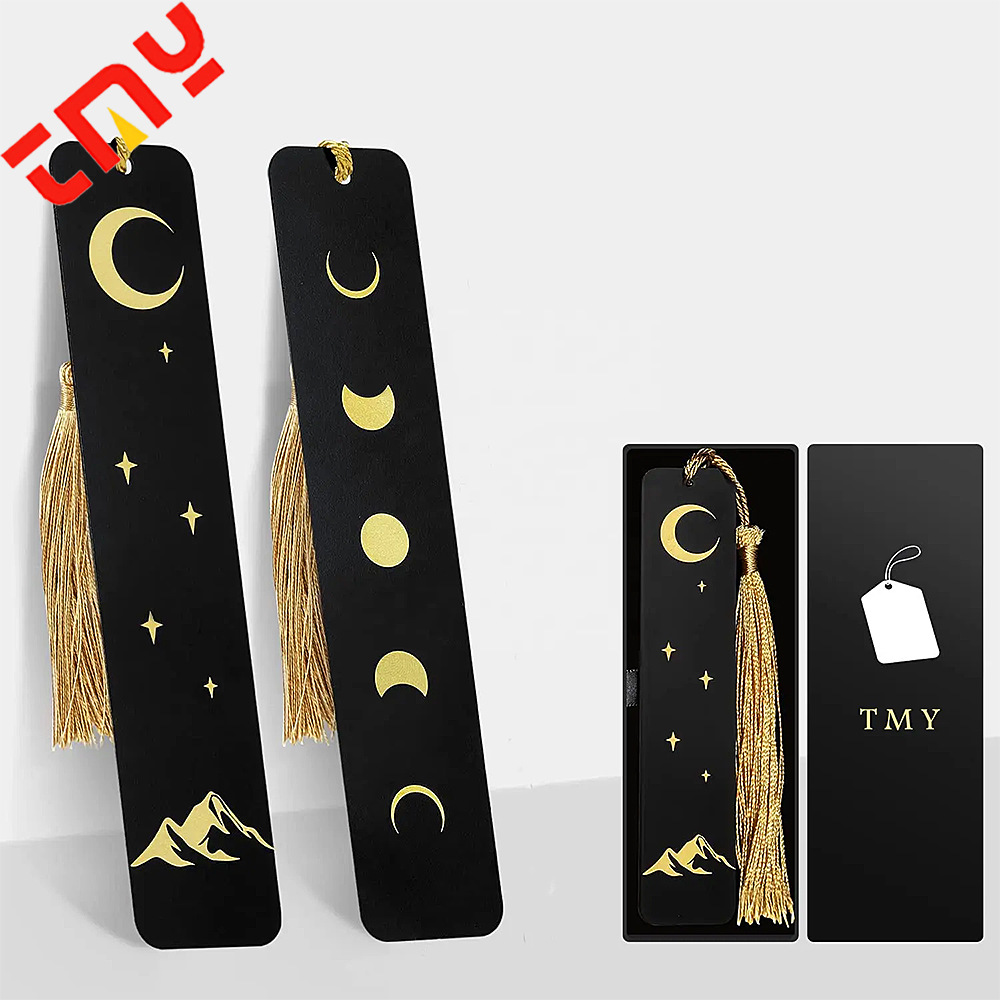 Пятно трансграничный подарок ко Дню учителя, черная металлическая пустая закладка, оптовая продажа, лазерная гравировка, книга из нержавеющей стали, медного материала