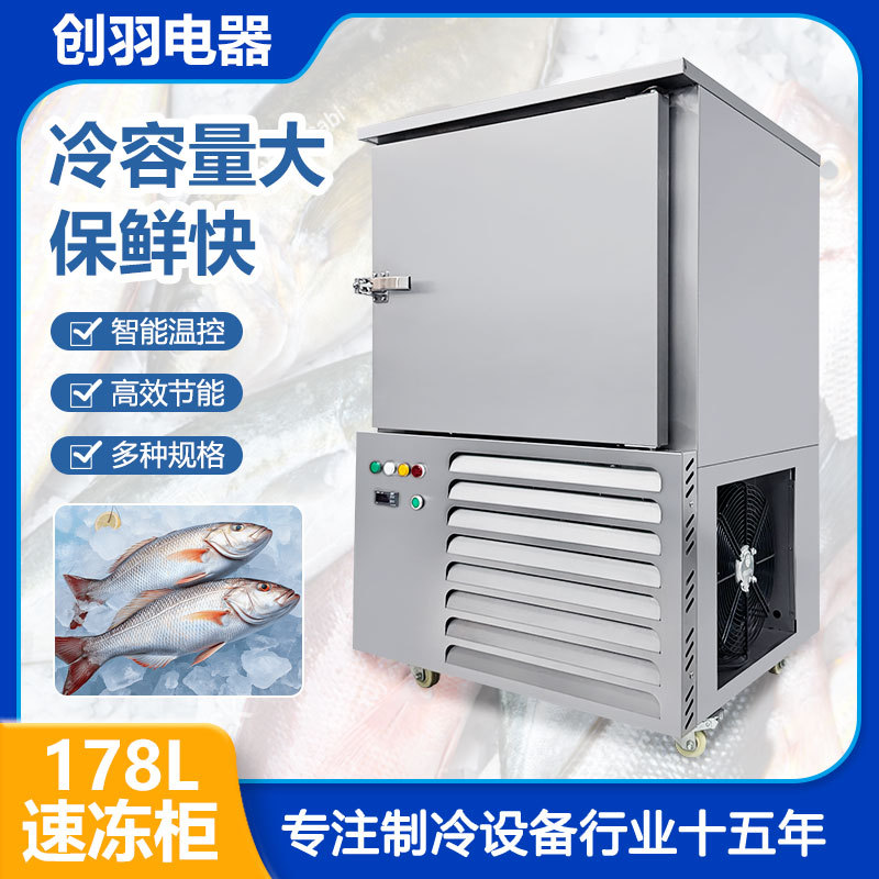 Commercial Ultra-Low Temperature Freezer for Rapid Freezing at -45 Degrees, Large Capacity for Meat, Buns, and Seafood with Tray-Type Freezing