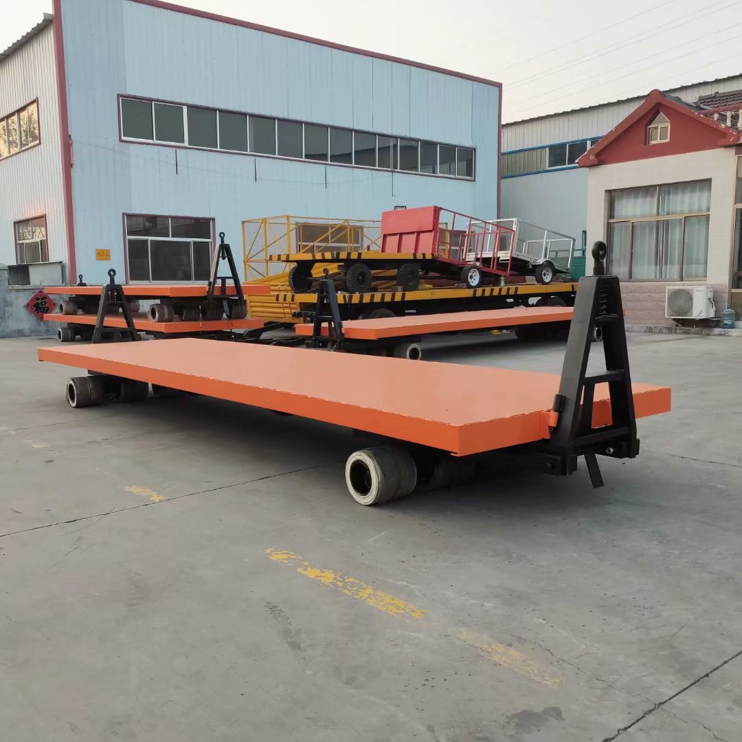多轮胎双向牵引平板车 7000*2400 3万厂区重型搬运车服装厂中转车