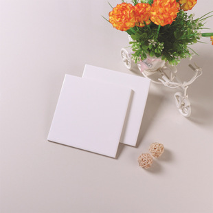 150*150 White Brick Off-White Flat Bevel Bright Matte Porcelain Scandinavian Ins Shopping Mall Restaurant Hotel Wall Tiles