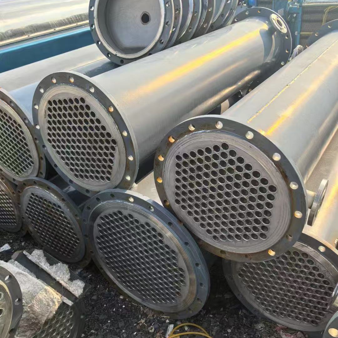二手不锈钢列管冷凝器   石墨冷凝器 化工钛材蒸发换热器