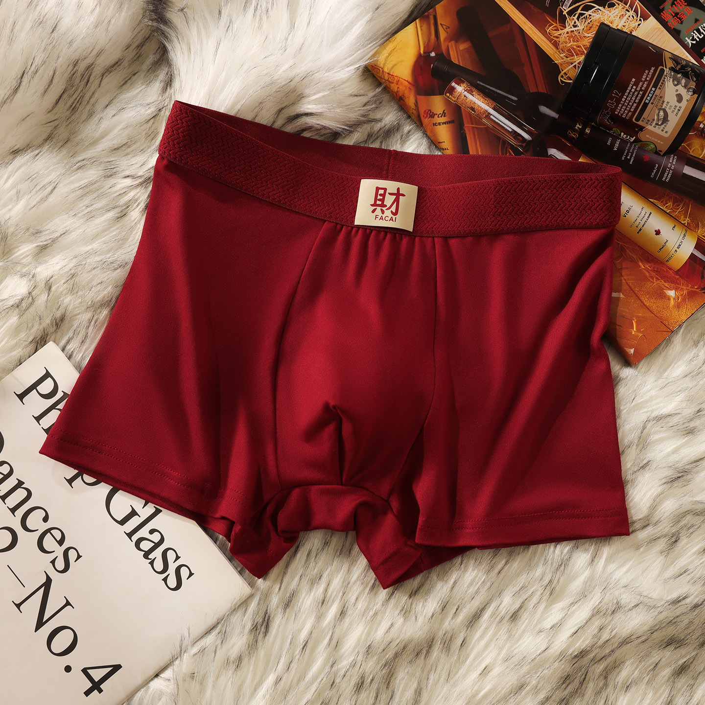 Pantalones rojas deportivas masculinas antibacterianas de alta calidad para hombres, pantalones cortos de ángulo plano para hombres, pantalones de hombre