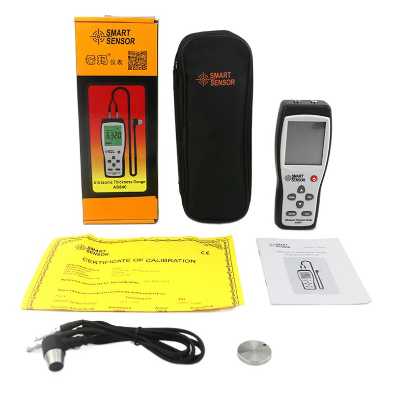 Металла стальной пластины датчика толщины Хима АС840 датчик толщины детектора толщины цифрового дисплея ультразвукового пластиковый стеклянный