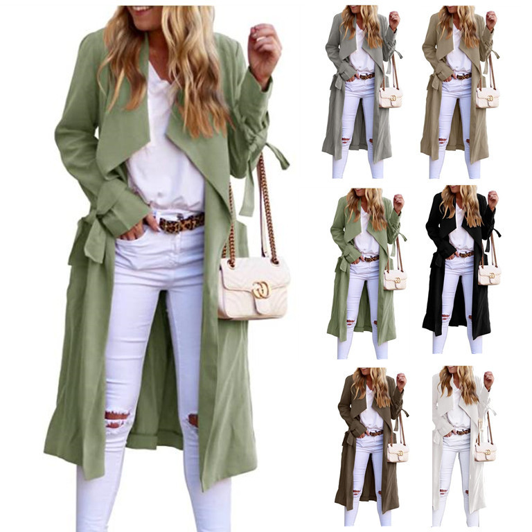 2022 European and American Autumn and Summer Sun Protection Clothing for Women, Windbreaker, Air Conditioning Jacket, Long Coat, Available in Multiple Colors