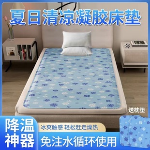 Ice Mattress, Water-Free Mattress, Gel Ice Pillow, Single and Double Bed, Cool Mat, Student Dormitory Cushion, Cooling Artifact