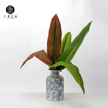 工厂直销 仿真植物软胶大芭蕉叶火鹤王天堂鸟叶 花艺造景家居设计
