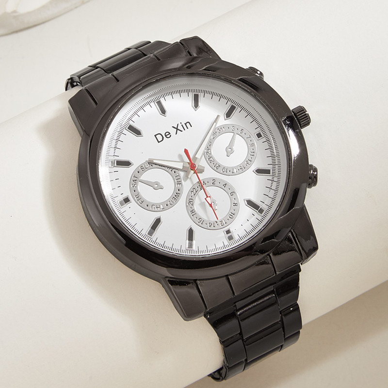 Comercio electrónico transfronterizo popular nuevo reloj de hombre luminoso estudiante masculino moda coreana correa de acero deportes reloj de cuarzo