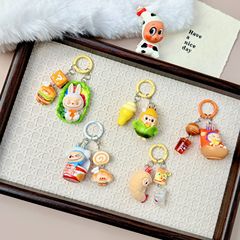 拉布布改娃便利店手机链pop改娃diy钥匙扣背包挂件挂饰