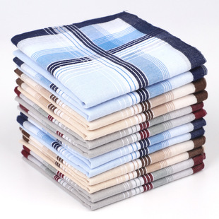 2025 New Amazon Cross-Border Direct Supply In-Stock Pure Cotton Square Scarf Men's Handkerchief Dress Pocket Square Wedding Party