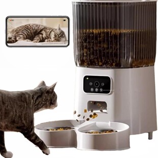 Automatic feeder with camera remote video cat food dog food dispenser timing quantitative intelligent pet dog bowl
