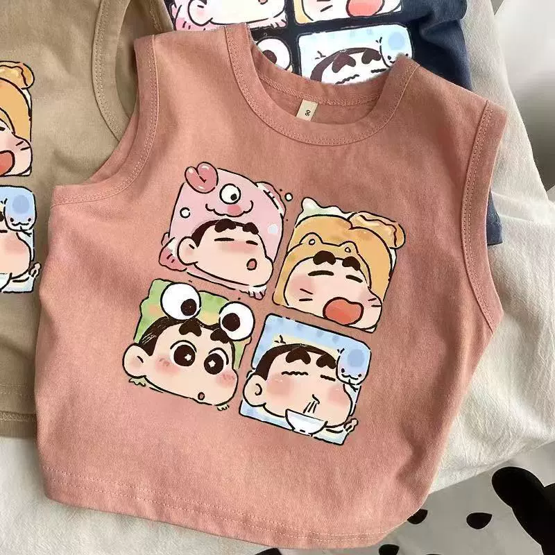 Летний модный Cartoon жилет, карандаши для мальчиков, западный стиль