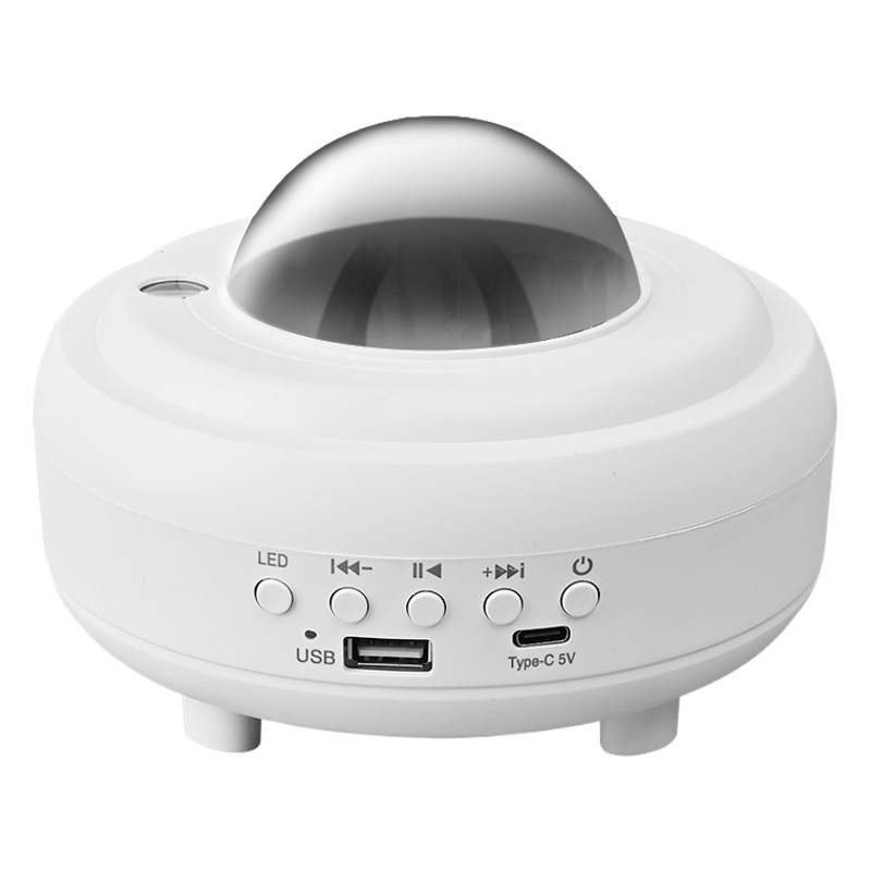 Carga Bluetooth Audio Luz de cielo estrellado Luz de ambiente lunar Luz de proyección Música colorida Gypsophila Luz del norte romántica