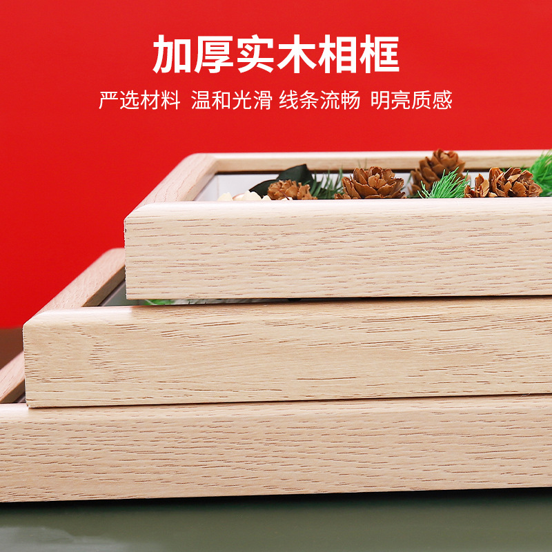 Christmas DIY decoration craft handmade parent-child creative dried flower picture frame material activity flower arrangement everlasting flower