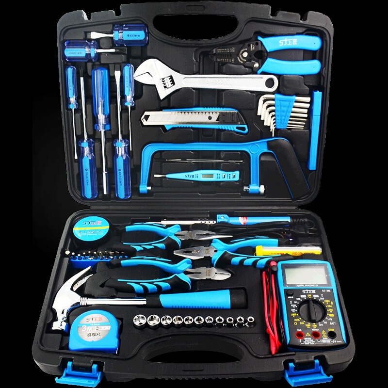 Shangjiang 家庭用ツールセット手動電気ツールボックスマルチメーター電気製品ハードウェア修理学生教育セット|undefined