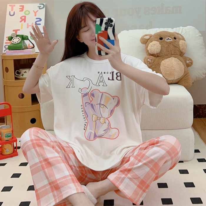 Pijamas nuevos pajamas de verano para mujeres pijamas cortos y largos Mickey ropa para el hogar comercio exterior transfronterizo sudeste asiático