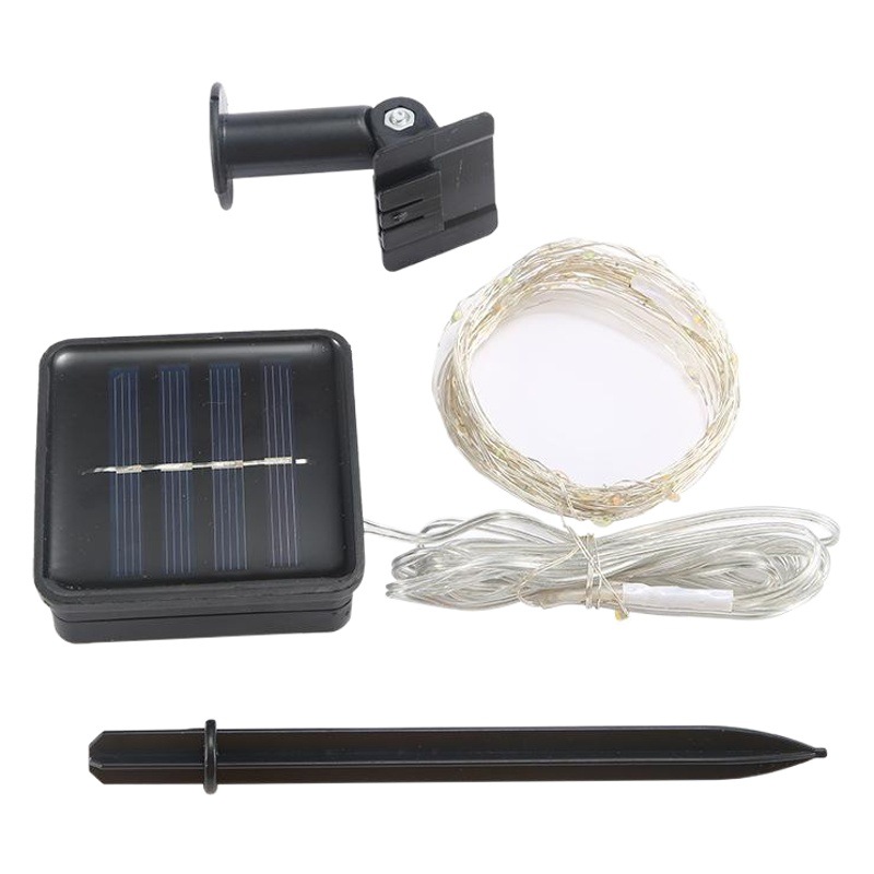 Lámpara solar Lámpara de cobre led cadena de luz exterior impermeable Gypsophila paisaje jardín luz ambiental decoración luz de estrella