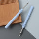 Blue Plastic Handle Russian Punch Embroidery Pen Household Handmade Wool Embroidery Punch Needle with Lead Threader Punch Pen
